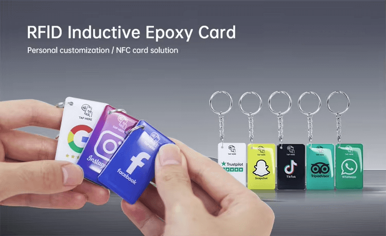 Brelocuri subțiri cu rășină epoxidică RFID pentru identificare rapidă