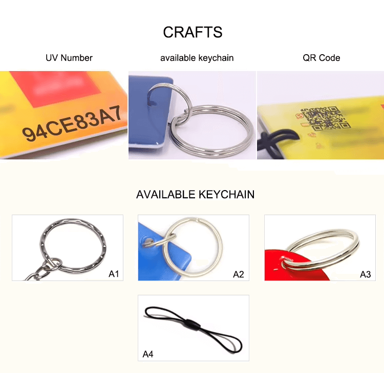 Brelocuri subțiri cu rășină epoxidică RFID pentru identificare rapidă