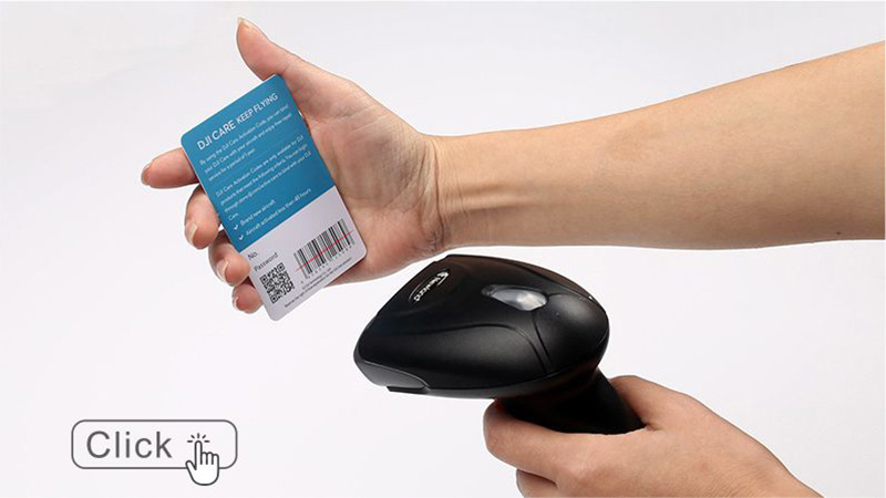 High resolution barcode and QR code printing on the back of an RFID entry card to support optical scanning and tracking.