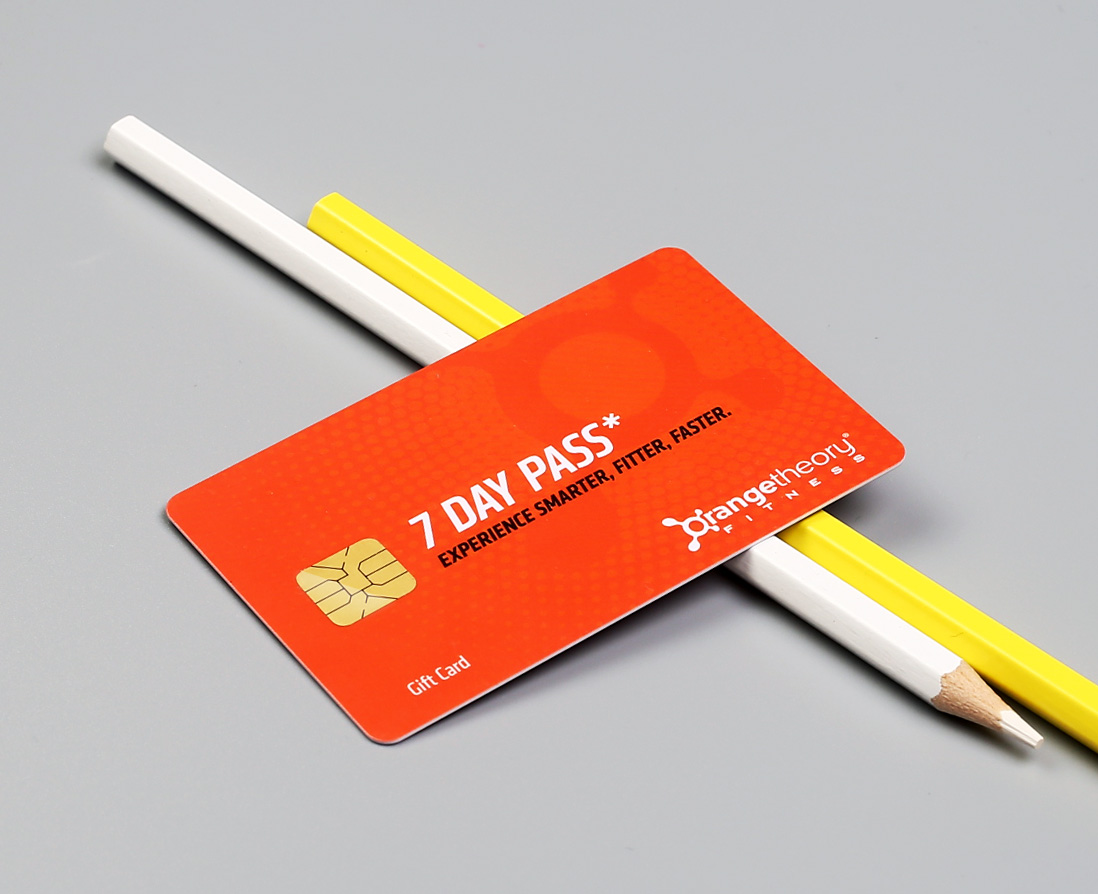The back of an RFID entry card featuring a white writable signature panel for manual identification and additional security verification steps.