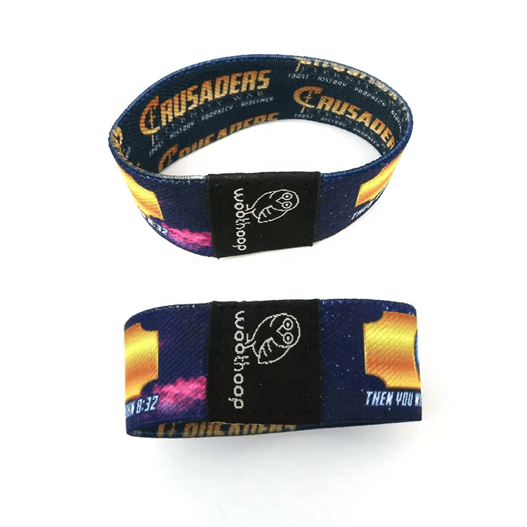 Elastic RFID Wristbands with Adjustable Clip - Secure Fit shown in the product gallery with a matte finish side angle for Elastic RFID Wristbands applications.