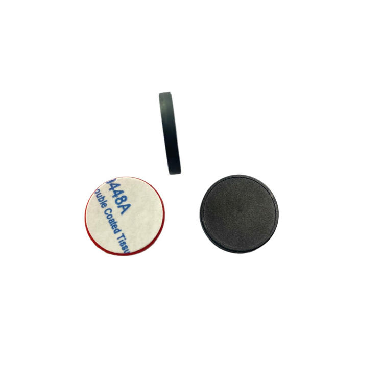 The image features a red ABS20-1 RFID security tag often used to mark fire exits or emergency equipment locations.
